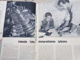 Neuvostoliitto 1957 nr 10, neuvostoliittolainen propagandalehti mm. 40 v. neuvostovaltaa, Kansallisuuskysymys ratkaistu, Pohjoista kohden, Vladimirka, ym.