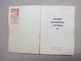 Suomen exlibristen luettelo III