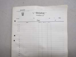 SS &quot;BORE&quot; Passenger list 196... -Bore Steamship Company -virallinen käyttämätön matkustajaluettelo hyttitietoineen yms.