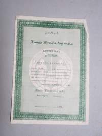 Kimito Handelslag m.b.t. Andelsbrev nr 410, 31.12.1953