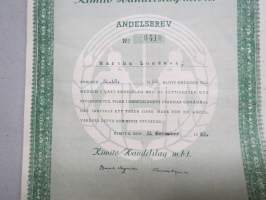 Kimito Handelslag m.b.t. Andelsbrev nr 410, 31.12.1953