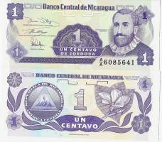 Nicaragua 1 Cantavo de Cordoba 1990  seteli
