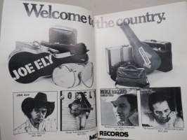 Tenth International Festival of Country Music - Empire Pool Wembley 1978 +nScandinavium Göteborg, Ice Stadium Helsinki, Ekeberg Oslo, Ahoy Stadium rotterdam -ohjelma