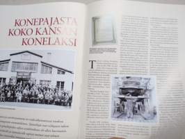 Konela 50 vuotta -lyhyt historiajulkaisu, runsas kuvitus