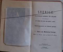 Illustreradt Sverige - Södra och Mellersta Sverige. (Harvinainen, keräilykirja, 1800-luku)