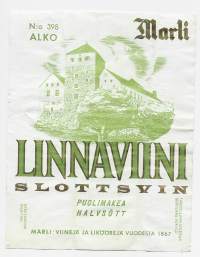 Linnaviini  Alko nr 398 - viinietiketti viinaetiketti