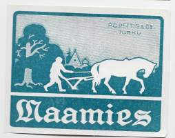 Maamies-  tupakkaetiketti