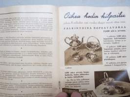 Suomen Kuvalehti / Kotiliesi -lehtien mainosjulkaisu, tilaushankintaa, kansikuva Martta Wendelin, mm. Kieku ja Kaiku sarjakuva