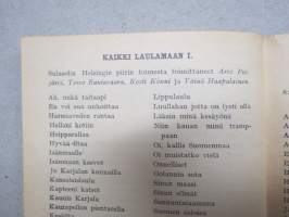 Kaikki laulamaan II - Kansanvalistusseuran yhteislauluja 2. vihko - Maakuntalauluja koulu ja yhteistilaisuuksia varten