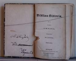Biblian historia - kolmas painos v. 1870 (Raamattu, kristinusko, harvinainen, keräilykirja)