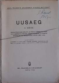 Uusaeg II Köide. (Eestinkielinen, Sotahistoriaa ja vallankumousta)