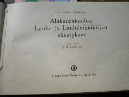 Alakansakoulun Laulu- ja Laululeikkikirjan säestykset