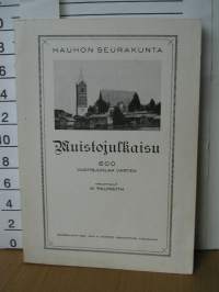 hauhon seurakunta muistojulkaisu 600-vuotisjuhlaa varten.