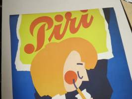 Piri -mainosjuliste, suunnittelija Rauli Warto