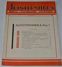 Autotekniikka teknillis-taloudellinen ammattilehti  1 1934
