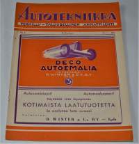 Autotekniikka teknillis-taloudellinen ammattilehti  2 1934