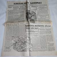 Käkisalmen sanomat  kesäkuun 22. p:nä 1944  Näköispainos sodan lehdet
