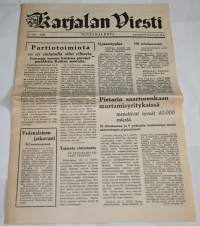 Rintamalehti Karjalan viesti toukokuun 16. p:nä 1941 Näköispainos sarjat sodan lehdet