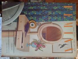Femina 9/1959 1 mars. personliga, praktiska toalettbord i färgbilagan, sy konfirmationsklänningen efter våra mönster
