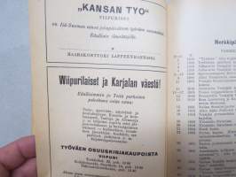 Punainen Kalenteri 1926; Kotieläimestä ihmiseksi - naiskysymys, Proletariaatin taidesuunnat, Kiina vapautuksensa aattona, Vankilat luokkataistelijain kouluna ym.