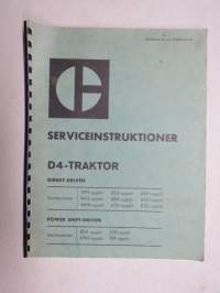 Caterpillar D4-traktor Serviceinstruktioner, direktdriven &amp; Power-Shift-driven