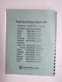 Caterpillar D4-traktor Serviceinstruktioner, direktdriven &amp; Power-Shift-driven