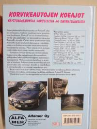 Korvikeautojen koeajot - käyttökokemuksia varusteista ja ominaisuuksista, päähenkilö Rutinoff vaihtoautoa etsimässä