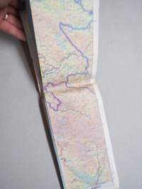 Hrvaska Slovenija, Bosna in Hercegovina - Road Map of Croatia, Slovenia and Bosnia and Herzegovina - Avtokarta 1 : 500 000 -tiekartta