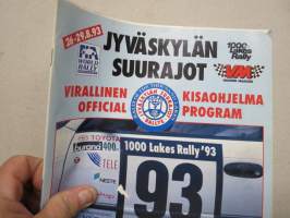1000 Lakes Rally - Jyväskylän Suurajot 1993 - Virallinen kisaopas (Vauhdin Maailma) - Official Programme