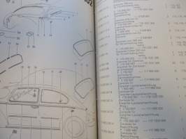 Volkswagen Typ 1 /1200, 1300, Cabriolet - Textblock zum Ersatzteile-Katalok - varaosaluettelo