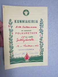 Kunniakirja... Polkuretki 1963 - Tampereen Vaeltajat ry