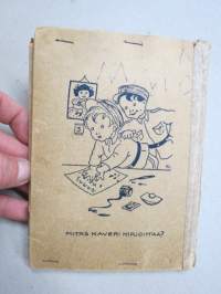 Sotilaan kirjetasku -sota-aikainen kirjepaperin ja kirjekuorten säilytyskotelo