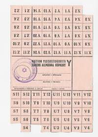 Valtion yleisostokortti  Y / Merikarvian kunnan Kansanhuoltolautakunta