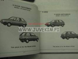 Nissan Model K10series L-drive mar.1984 issue (1985 eteenpäin) Parts Catalog -varaosaluettelo