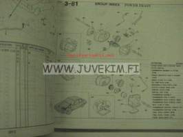 Nissan Model K10series L-drive mar.1984 issue (1985 eteenpäin) Parts Catalog -varaosaluettelo