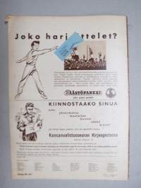 Joka Poika 1956 nr 2, Kansainväliset mäkiautokilpailujen säännöt, Suuret Mäkiautokilpailut Helsingissä Toukokuussa 1956, ym,Katso sisältö kuvista tarkemmin.