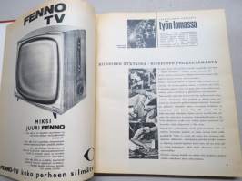 Työn lomassa - Kymppi 1964-1973 sidotut vuosikerrat 10 vuoden jakso - Säästöpankkien asiakaslehti, monipuolinen ja osin hyvinkin populääriaiheinen sisältö