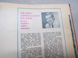 Työn lomassa - Kymppi 1964-1973 sidotut vuosikerrat 10 vuoden jakso - Säästöpankkien asiakaslehti, monipuolinen ja osin hyvinkin populääriaiheinen sisältö