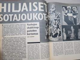Työn lomassa - Kymppi 1964-1973 sidotut vuosikerrat 10 vuoden jakso - Säästöpankkien asiakaslehti, monipuolinen ja osin hyvinkin populääriaiheinen sisältö