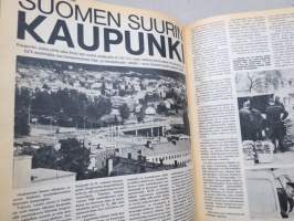 Työn lomassa - Kymppi 1964-1973 sidotut vuosikerrat 10 vuoden jakso - Säästöpankkien asiakaslehti, monipuolinen ja osin hyvinkin populääriaiheinen sisältö