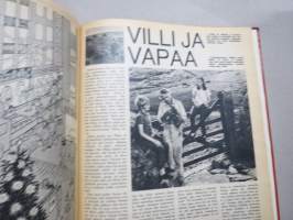 Työn lomassa - Kymppi 1964-1973 sidotut vuosikerrat 10 vuoden jakso - Säästöpankkien asiakaslehti, monipuolinen ja osin hyvinkin populääriaiheinen sisältö