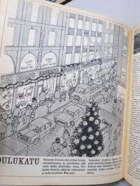 Työn lomassa - Kymppi 1964-1973 sidotut vuosikerrat 10 vuoden jakso - Säästöpankkien asiakaslehti, monipuolinen ja osin hyvinkin populääriaiheinen sisältö