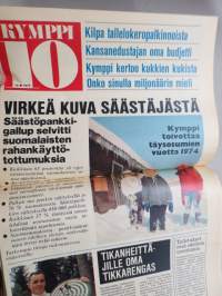 Työn lomassa - Kymppi 1964-1973 sidotut vuosikerrat 10 vuoden jakso - Säästöpankkien asiakaslehti, monipuolinen ja osin hyvinkin populääriaiheinen sisältö