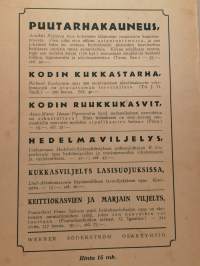 Puutarhanhoidollisia pikkutietoja