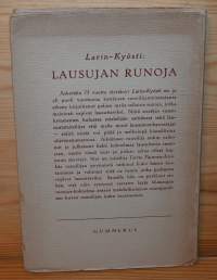 Lausujan runoja