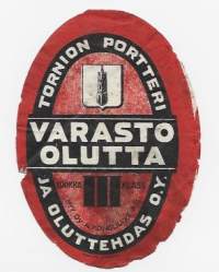 Varasto Olutta III -  olutetiketti