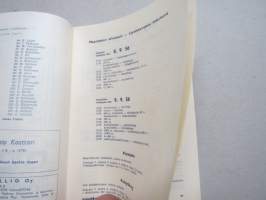 Suomi-Ruotsi yleisurheilumaaottelu 1956 -käsiohjelma / program book Finland-Sverige landskamp