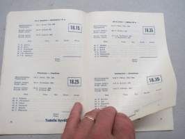 Suomi-Ruotsi yleisurheilumaaottelu 1956 -käsiohjelma / program book Finland-Sverige landskamp
