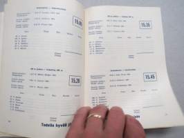 Suomi-Ruotsi yleisurheilumaaottelu 1956 -käsiohjelma / program book Finland-Sverige landskamp
