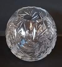 Kristallilasi - viivahiottua/ pallomalja